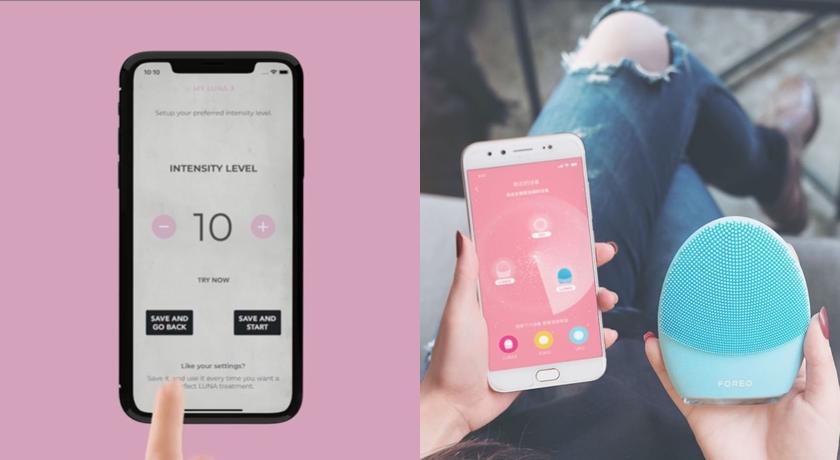 搭配專屬APP，可設定個人專屬化清潔療程。（翻攝自foreo_hk IG）