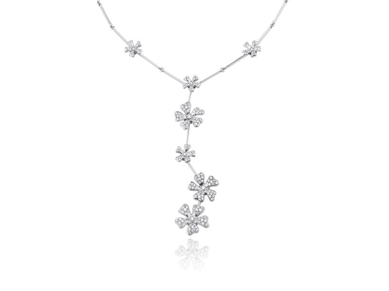 De Beers Wildflowers 系列鑽石項鍊，NTD780,000。