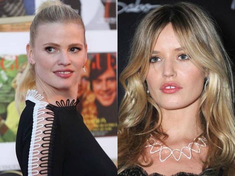 左：Lara Stone、右：Georgia May Jagger。