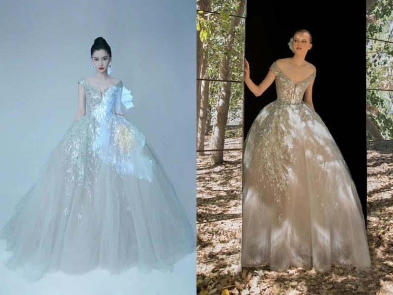 Angelababy in Elie Saab。