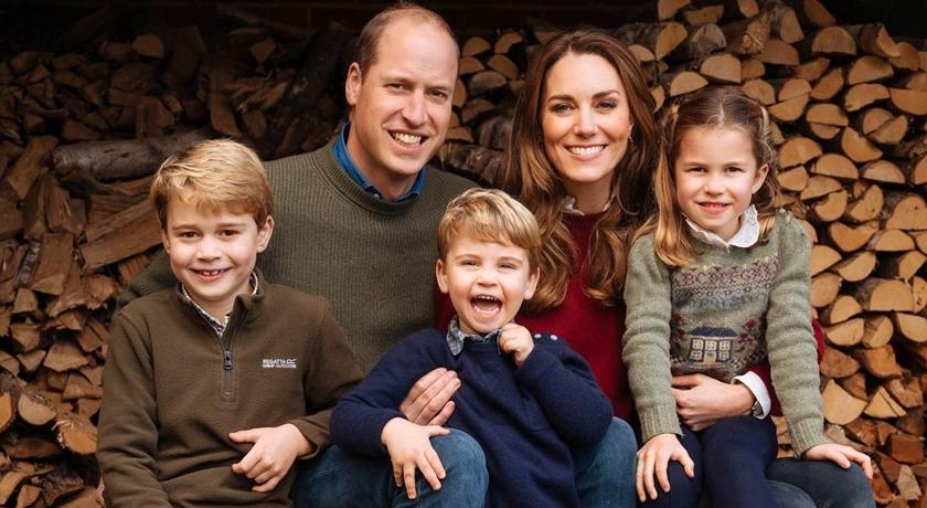 威廉、凱特曬年度皇室耶誕賀卡！一家五口同框小路易燦笑萌翻了