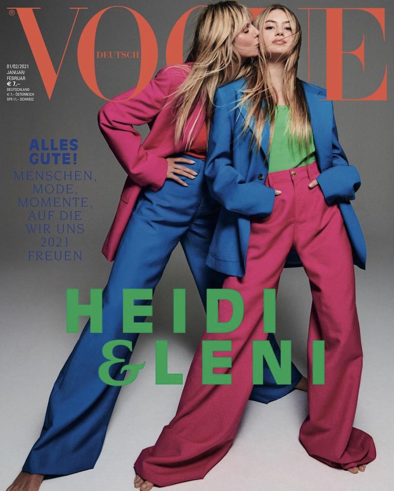 Heidi Klum與女兒一起登上德國版《VOGUE》封面（截自Heidi IG）