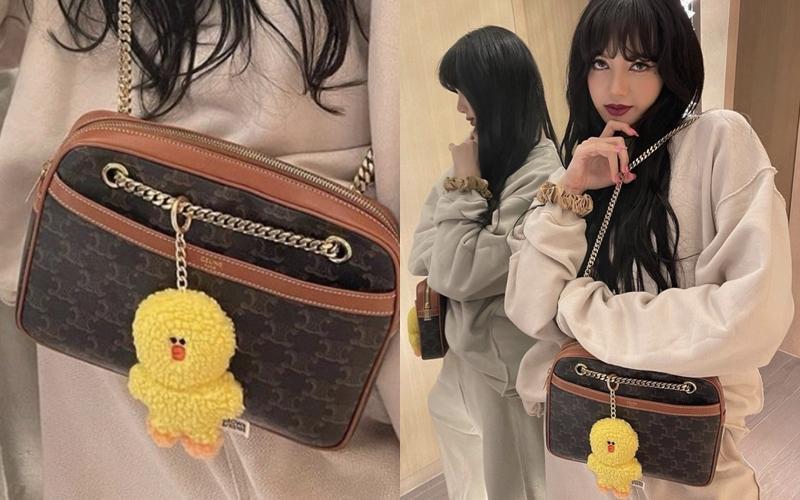 BLACKPINK Lisa with CELINE 包。