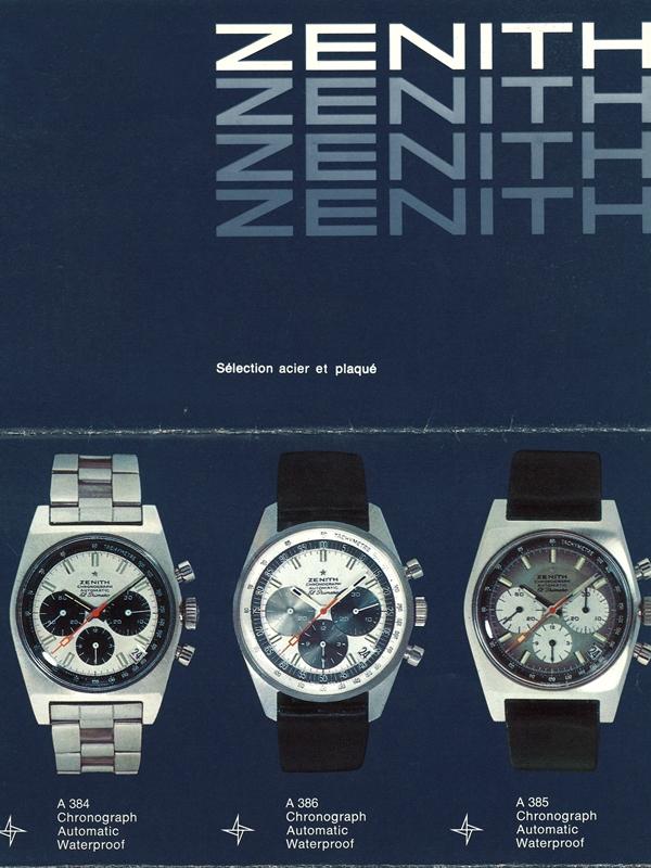 ZENITH CHRONOMASTER REVIVAL A385 是復刻 1969 年的樣式打造而成。