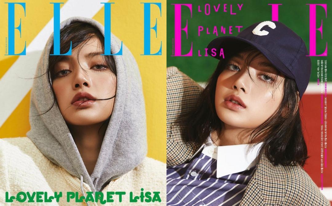 Lisa為拍攝雜誌換上不同風格。（截自Lisa IG）