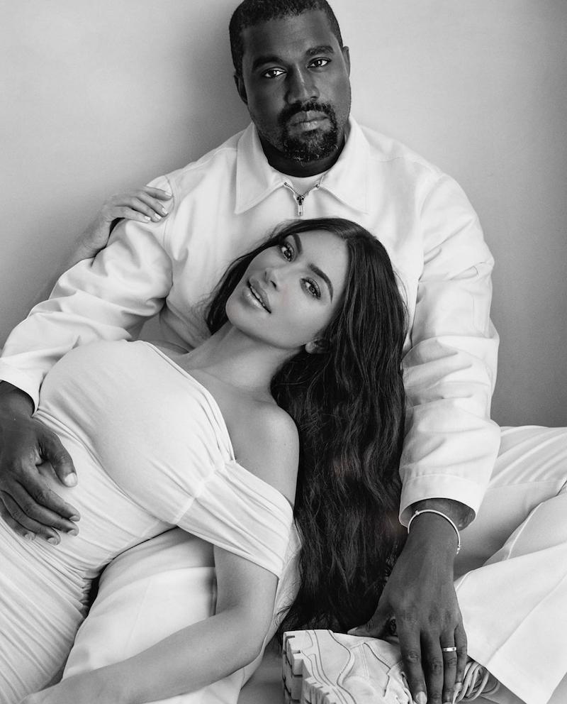 Kanye West與Kim Kardashian在今年二月聲請離婚。（截自kimkardashian IG）