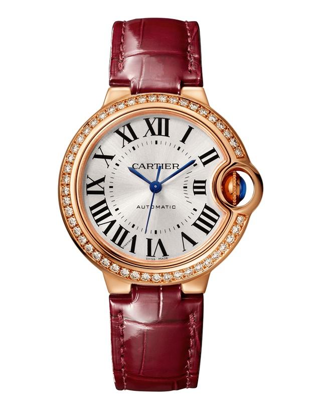 Cartier Ballon Bleu de Cartier玫瑰金鑽石腕錶，NTD565,000起。