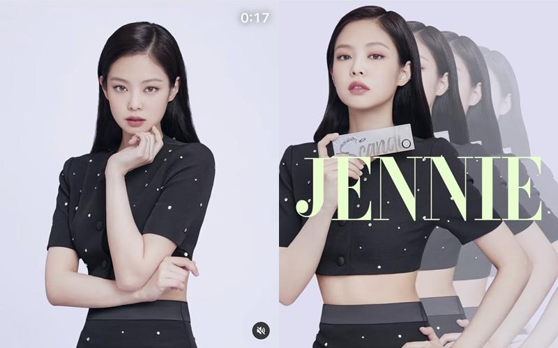 四人的造型中，Jennie 的服裝最為性感，露出白皙蠻腰及 S 曲線。