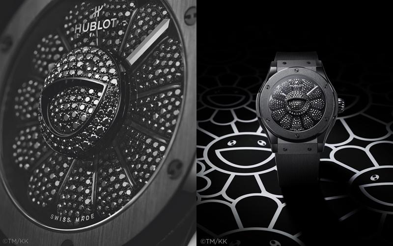 HUBLOT 經典融合系列村上隆 ALL BLACK 聯名腕錶，NTD847,000。