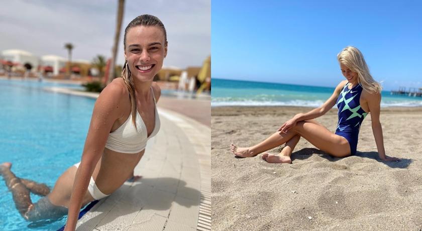 Yuliya Levchenko 私下泳裝照難掩姣好線條。（翻攝自levchenkou IG）