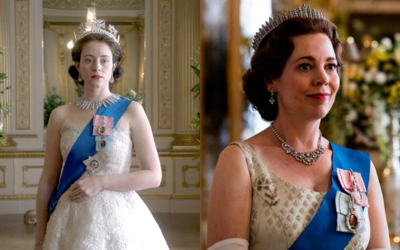 Claire Foy與Olivia Colman都曾因演出《王冠》中的女王奪下金球獎最佳女主角。（截自thecrownnetflix IG）