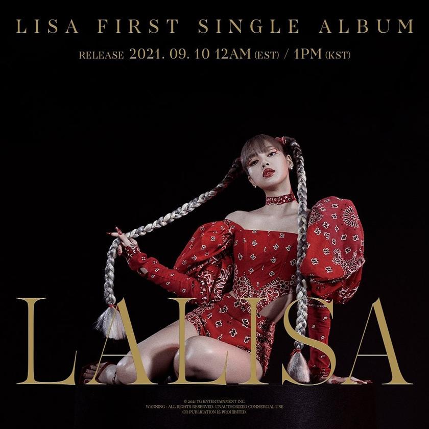 Lisa個人首張Solo專輯《LALISA》9月10日推出。