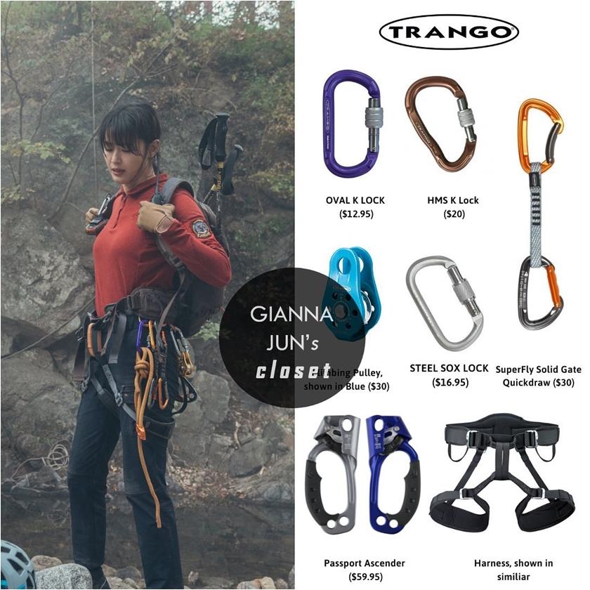 就連登山用具也一應俱全。（翻攝自giannajunscloset IG）