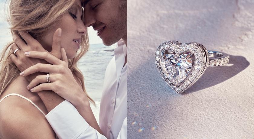 鑽石戒指上出現「愛情最美的模樣」！愛心裡還有愛心超浪漫