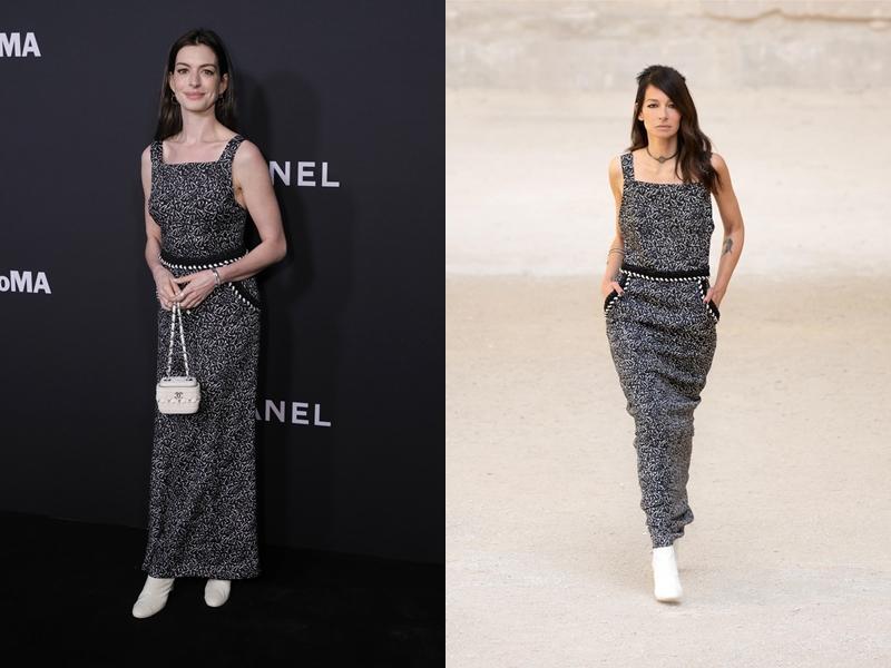 Anne Hathaway in Chanel。