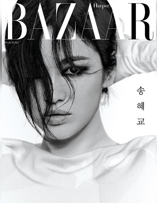 宋慧喬甩掉甜美，以黑化形象登場。（翻攝自harpersbazaarkorea IG）