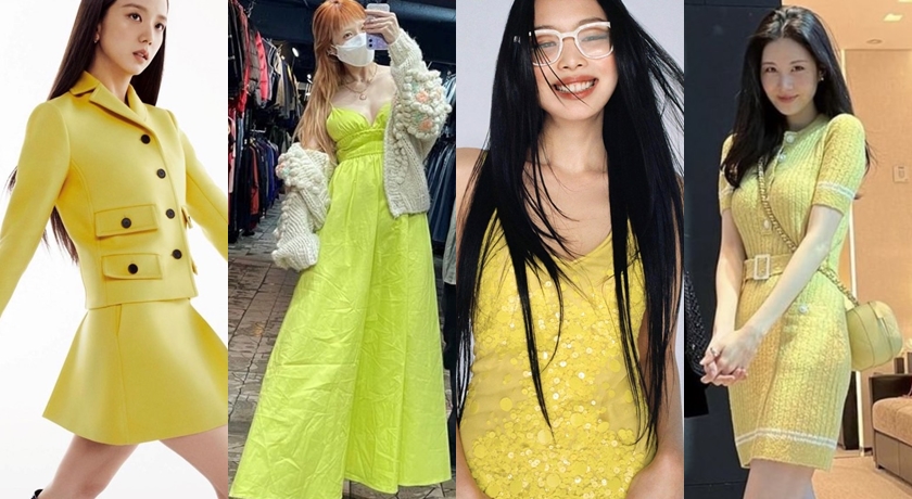 Jisoo、Lisa、泫雅全在穿「月光黃」！黃色系單品每個都好想要