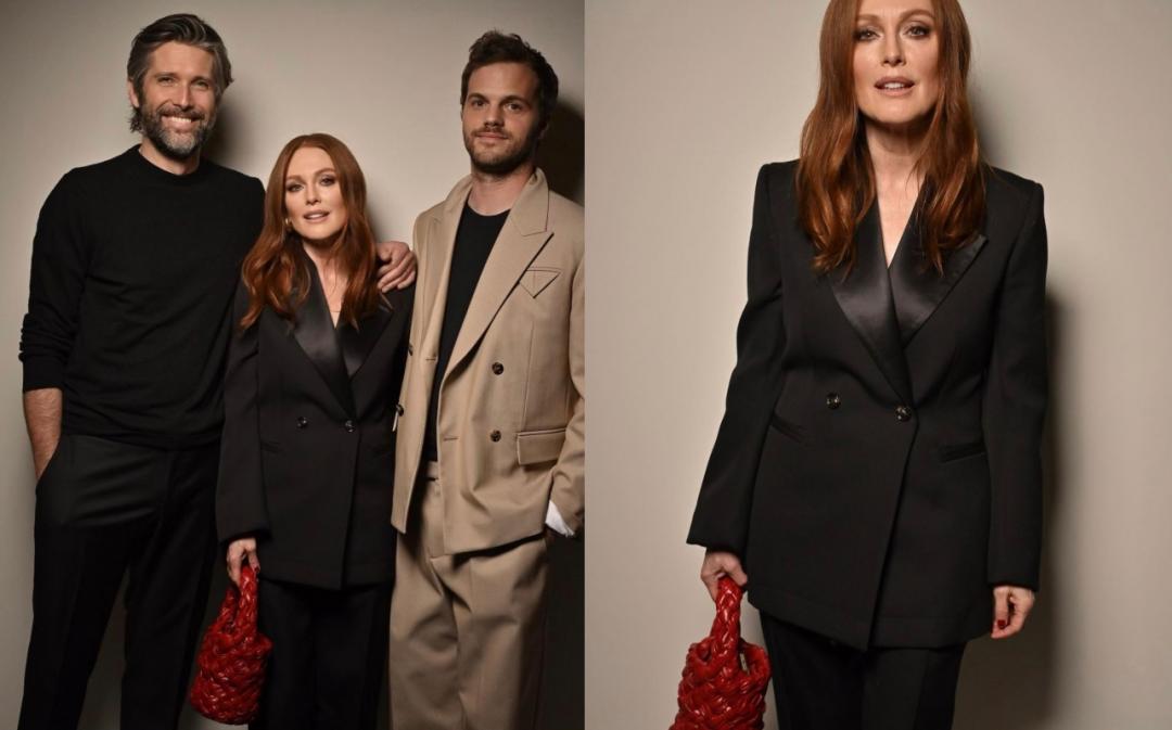 Julianne Moore與老公受邀出席BV晚宴。（截自juliannemoore IG）