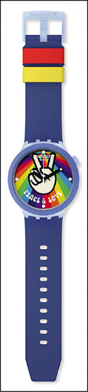 Swatch Peace Hand Love腕錶，3,950元。(品牌提供)