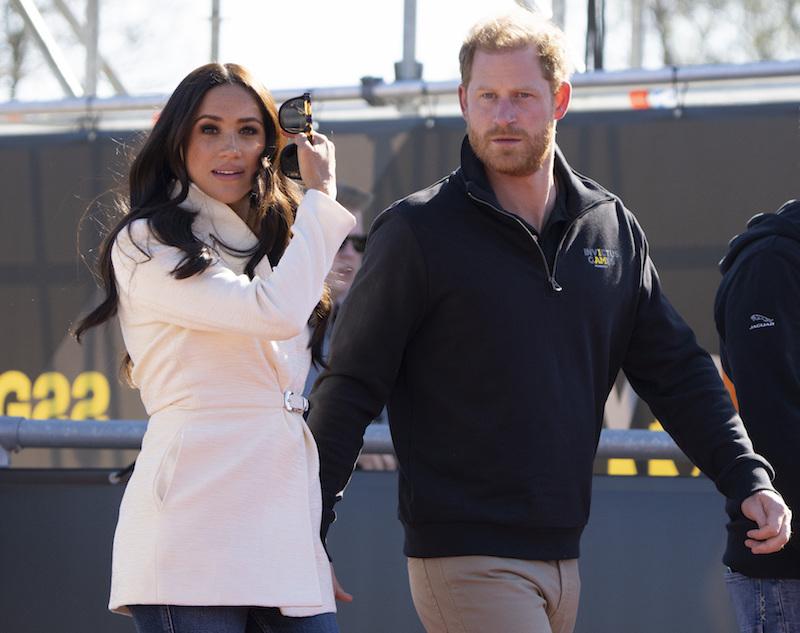 哈利王子與Meghan Markle自脫英以來，這次的是首度參與皇室活動。（歐新社）