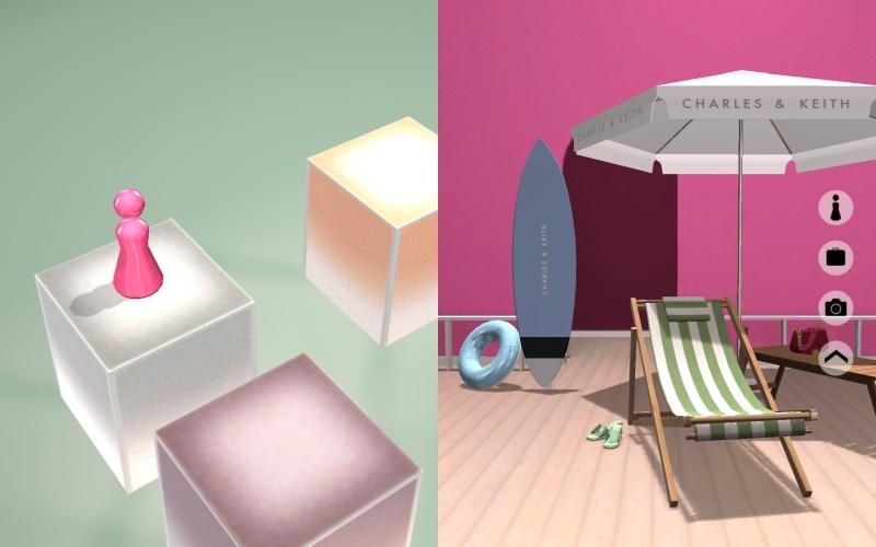 消費者可以透過果凍跳跳互動遊戲了解更多新系列設計。