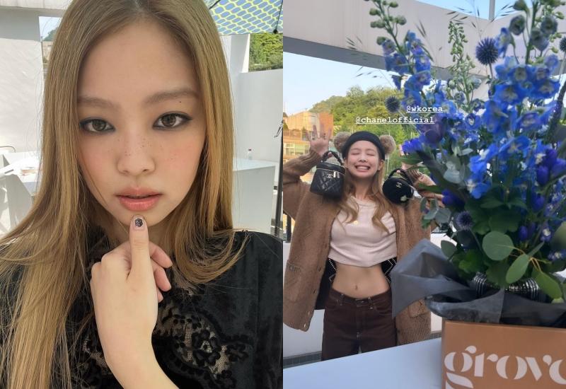 Jennie曬出多張拍攝《W Korea》封面時的側拍。（截自jennie IG）