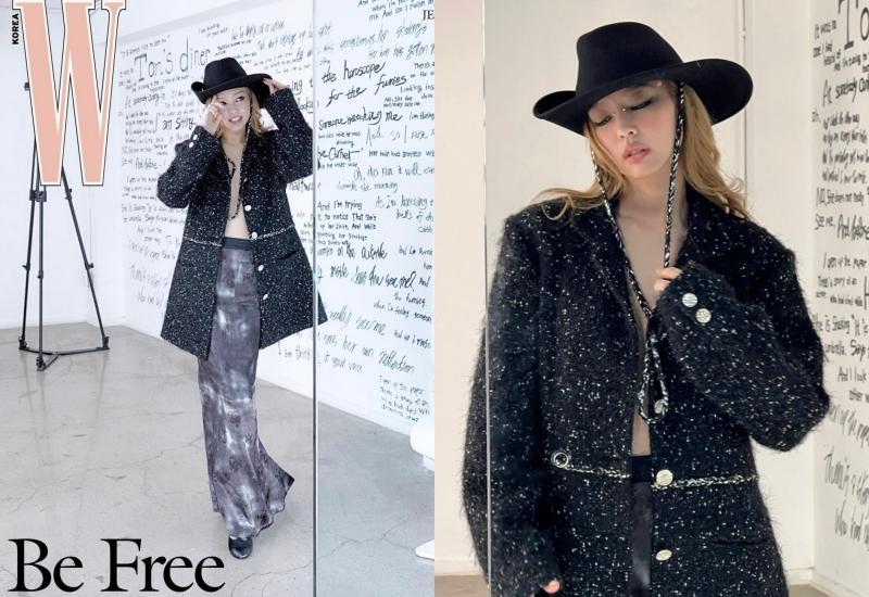 其中一套「中空裝」是雜誌中已經公開過的造型。（截自jennie IG）