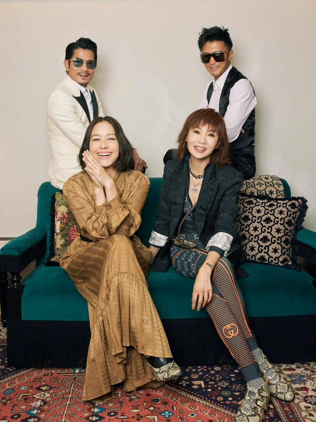 張曼玉、郭富城、謝霆鋒、林嘉欣 in Gucci。