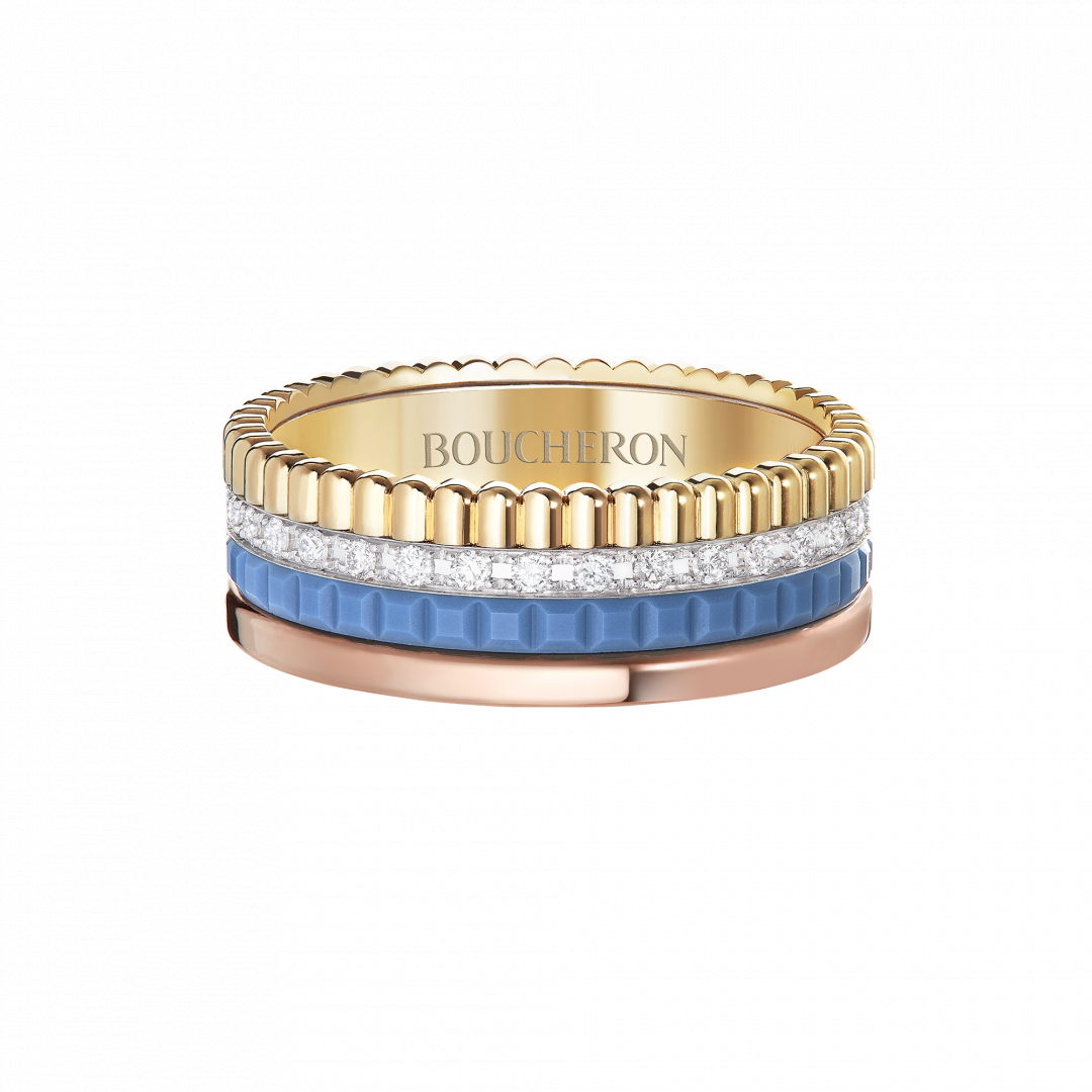 Boucheron Quatre Blue系列戒指，約217,000元。