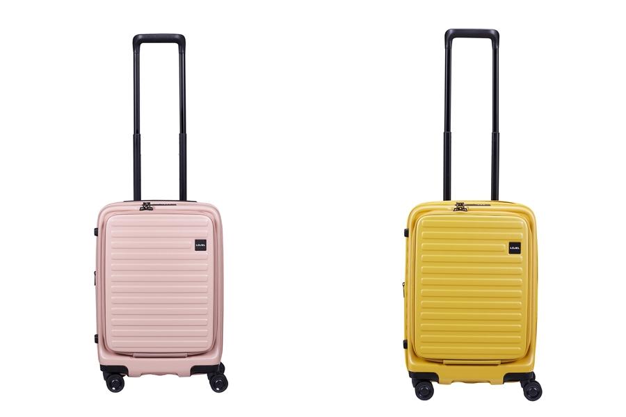 LOJEL CUBO行李箱是品牌旗下經典款，襯托時尚穿搭的粉嫩色系大受歡迎。
