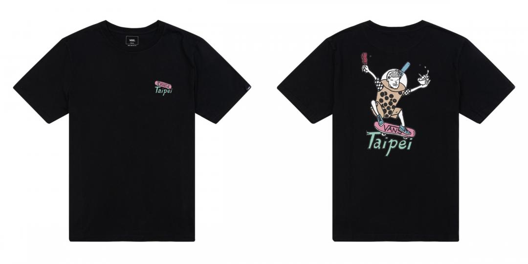 Vans以台灣元素為靈感首度推出台北城市限定T-Shirt，NTD1,280。（品牌提供）