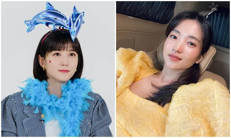 乾淨清透的底妝是白開水妝容的重點之一。(截自@eunbining0904、@kimtaeri_official IG)