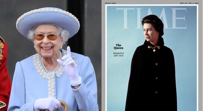 英國女王登新一期《時代》雜誌封面！招牌「紅色邊框」罕見變色了