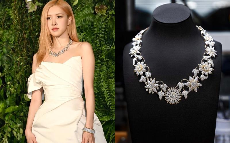 Rosé的項鍊價值超過6千萬台幣。（截自twitter）
