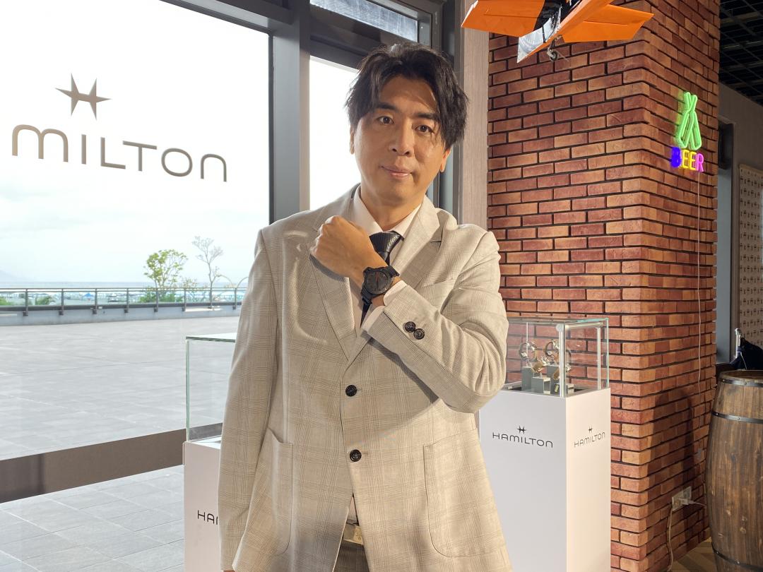 梁赫群出席Hamilton新品發表會。(記者林欣若攝)