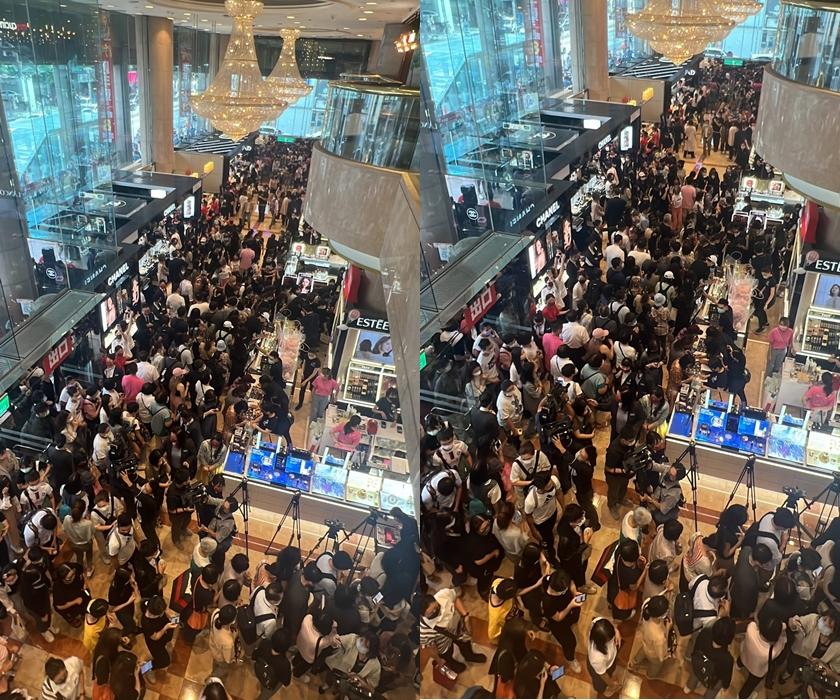 新光三越南西店週年慶，預估首日就可創下5億。（記者劉雅嫺攝）