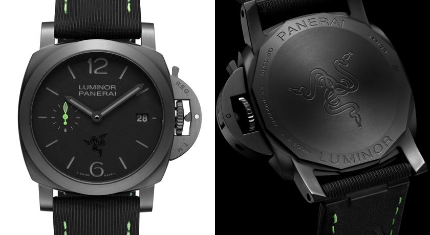 鐘錶業也與Razer合作！沛納海特別版腕錶 環保材質減重53%