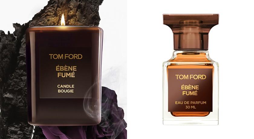 TOM FORD限定版高級訂製香氛蠟燭神秘聖木，3,850元；私人調香系列神秘聖木30ml/5,800元。