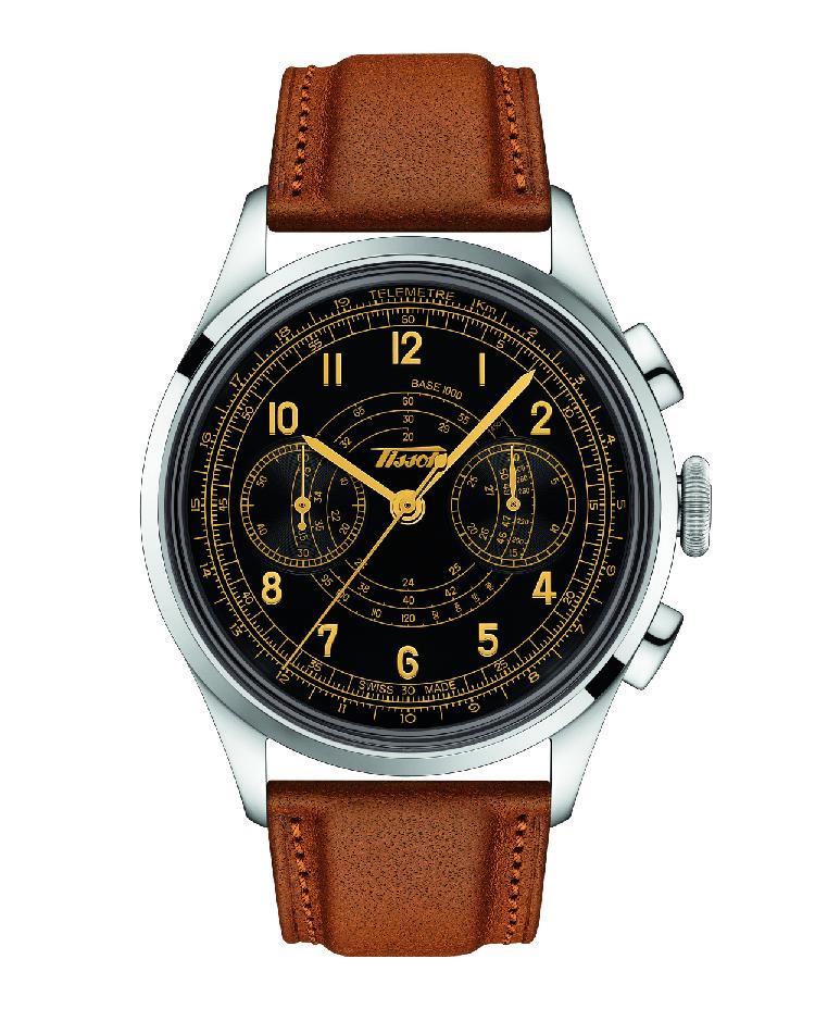 TISSOT Telemeter 1938復刻腕錶（黑色款），62,700元。