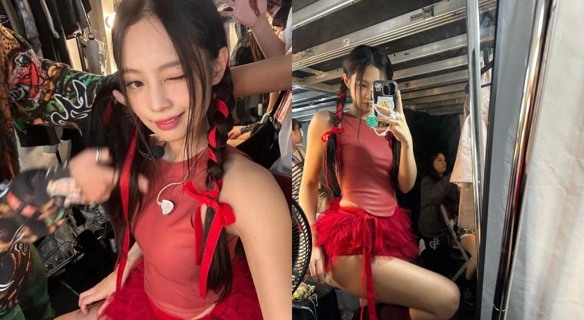 Jennie獨舞造型狠撞「泰國BL男神」！演唱會上同穿「貼身乳膠衣」氣場大不同