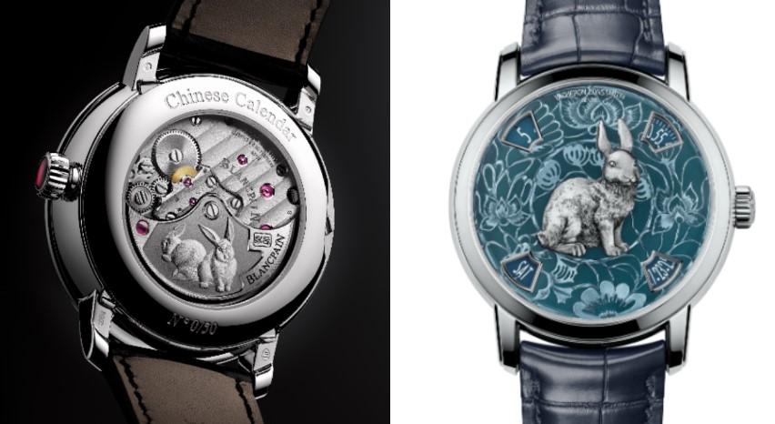 寶珀、江詩丹頓生肖錶亮相　靈兔躍盤面展浮雕工藝