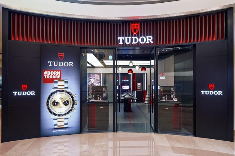 Tudor台北101全新概念店隨處可見品牌特色。