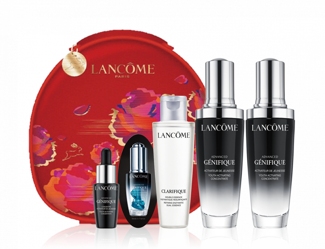 遠百竹北Lancôme蘭蔻小黑瓶好事成雙限量組，建議售價10,823元，特價7,500元，限量10組。