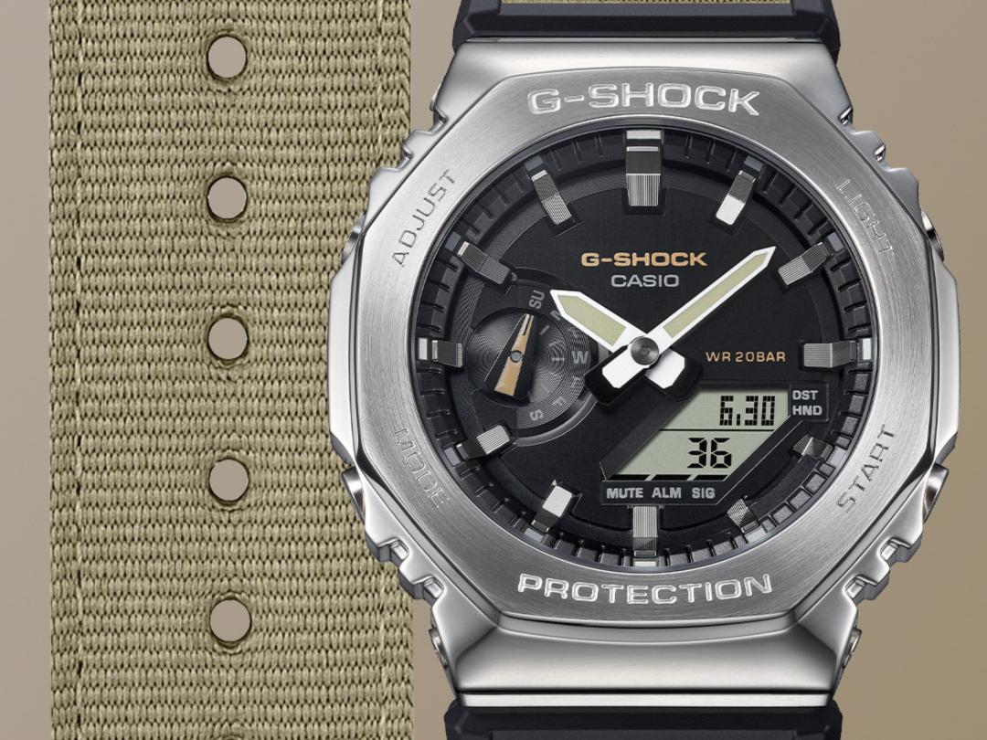 G-SHOCK Utility Metal Covered系列GM-2100C-5A錶款，7,000元。