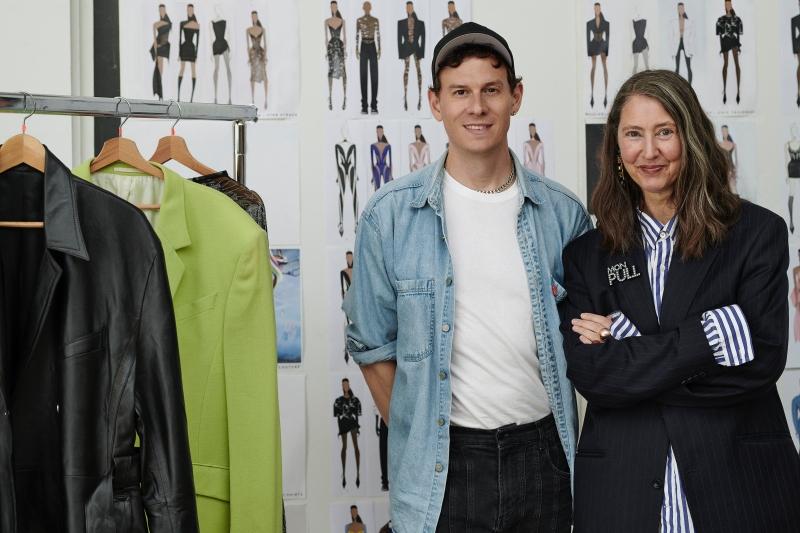 Mugler 創意總監 Casey Cadwallader與H&M創意顧問Ann-Sofie Johansson。（品牌提供）