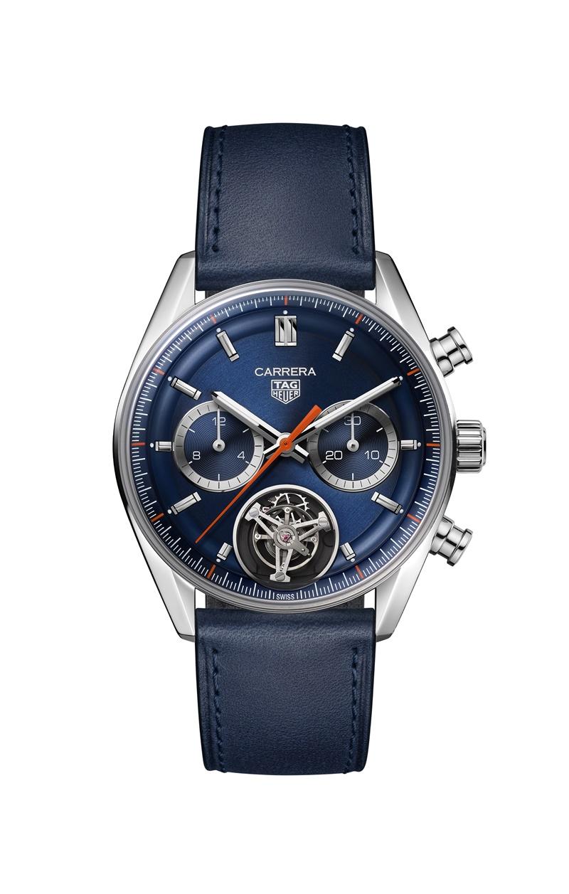 TAG Heuer Carrera Glassbox 陀飛輪拱形計時腕錶，790,800元。