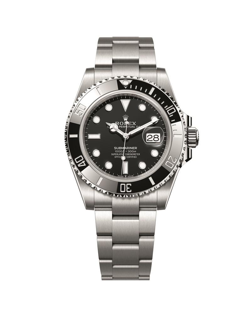 Rolex Oyster Perpetual Submariner Date腕錶，自動上鏈機械恒動機芯，蠔式鋼錶殼，時分秒顯示、日期窗，錶徑41mm，防水深度300米。（Rolex提供）