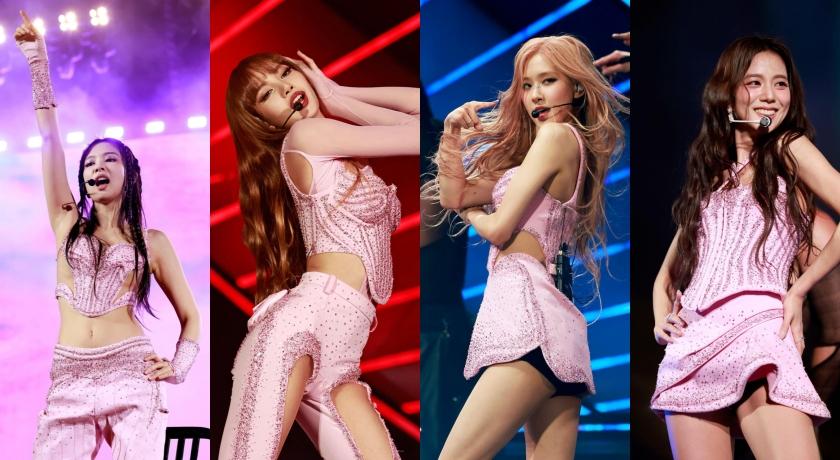 BLACKPINK音樂節表演當服裝秀！Jennie、Lisa、Jisoo、Rosé性感戰袍大起底