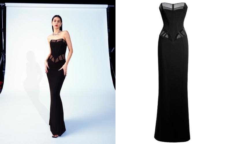 鄭秀文搶先穿上的馬甲禮服同樣是出自Mugler H&M限量設計，NTD9,999。（品牌提供）