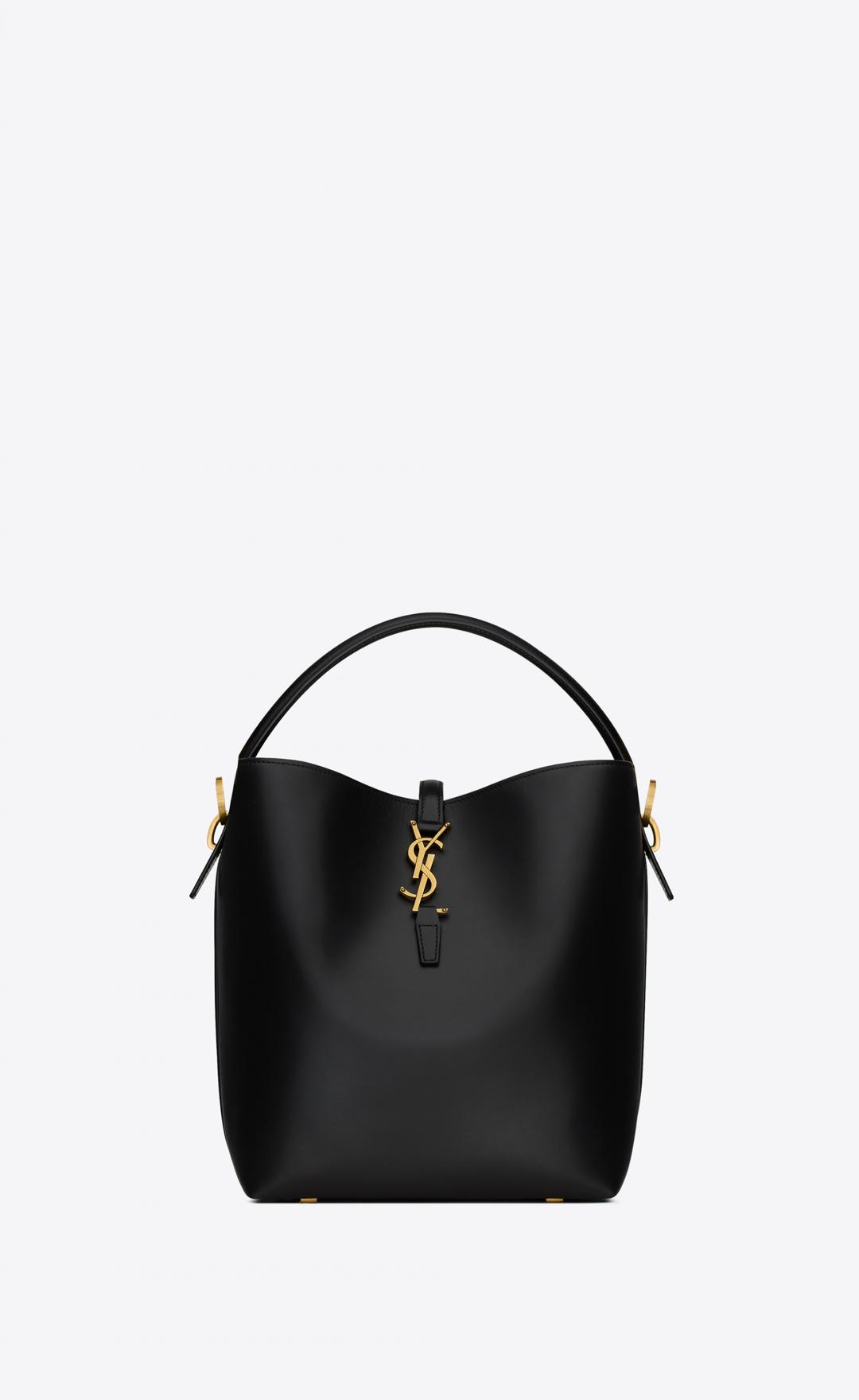 SAINT LAURENT LE 37亮面皮革手袋，96,850元。（品牌提供）